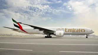 UAE flight to London